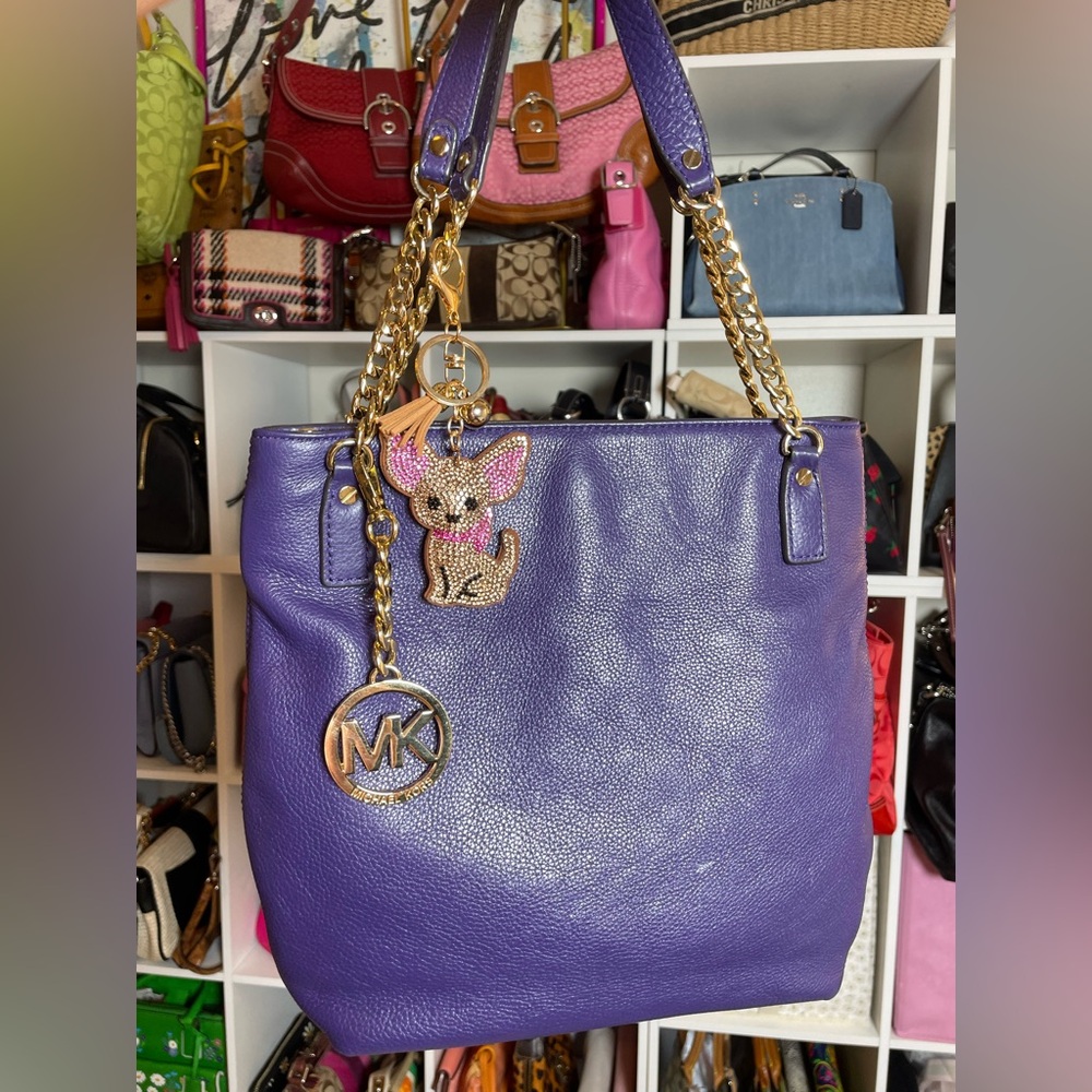Michael Kors Jet Set Large Chain Shoulder Bag w Crossbody Strap